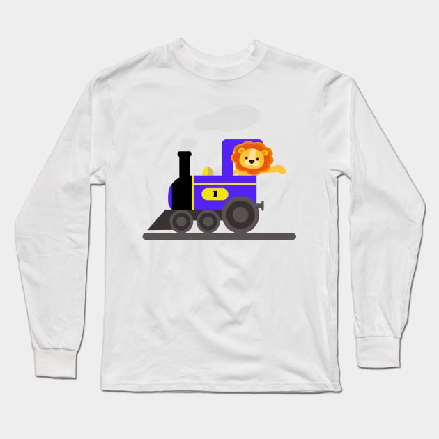 Kopie von Kopie von Train for kids Railway trains Long Sleeve T-Shirt by IDesign23